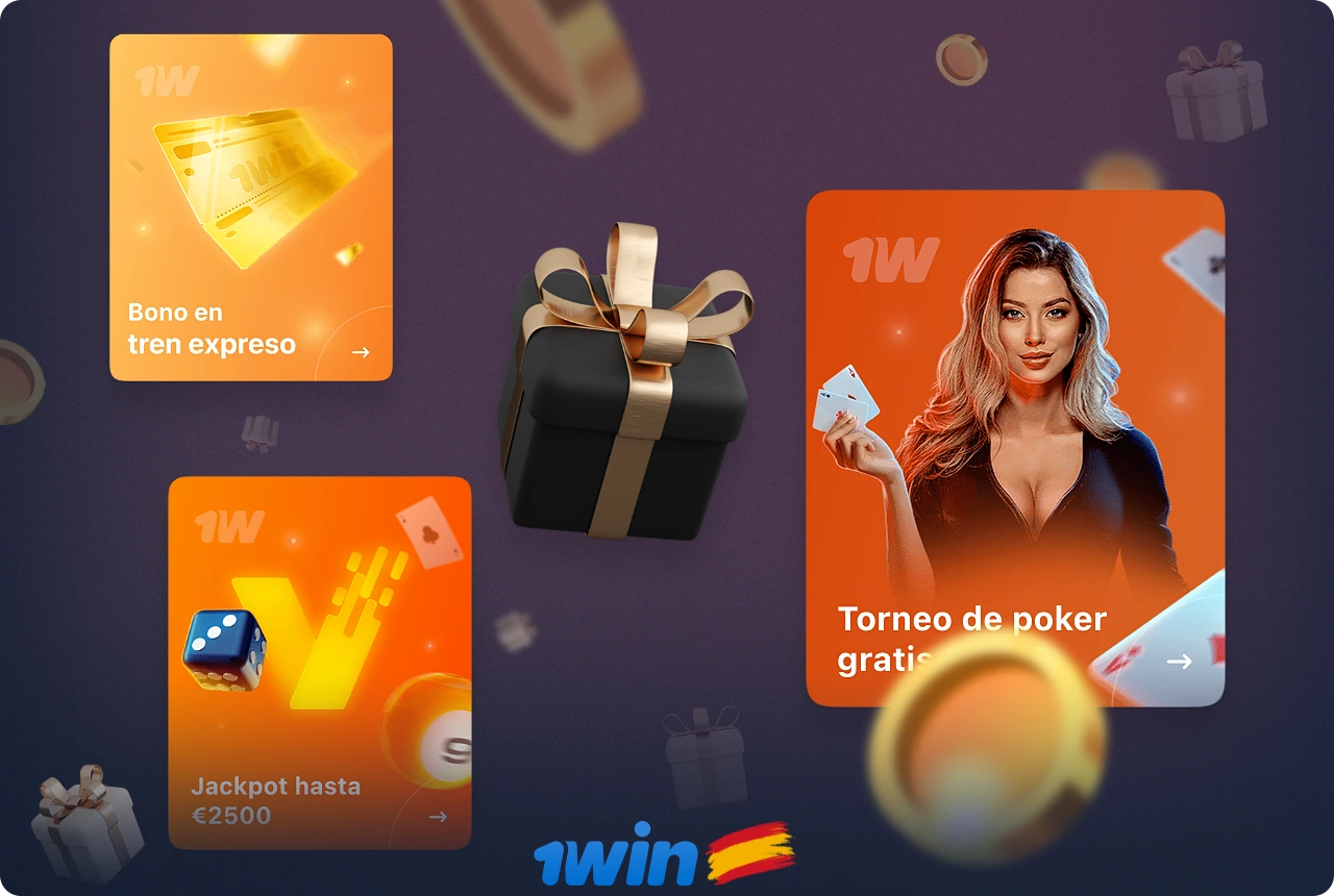 Las promociones actuales de 1win permiten a los usuarios españoles recibir varias bonificaciones