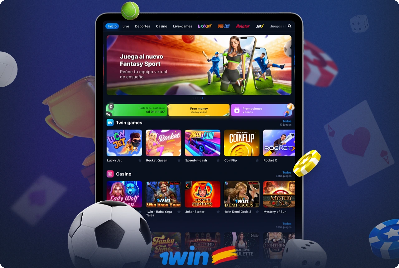 La aplicación 1win ofrece a los usuarios españoles diversas opciones de apuestas, juegos de casino en línea y mucho más