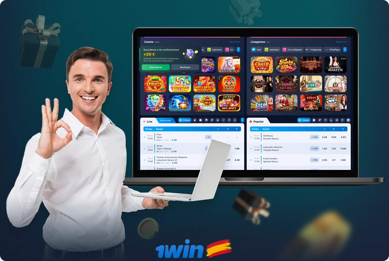 La plataforma 1win España tiene una serie de ventajas que la hacen muy popular entre los apostantes