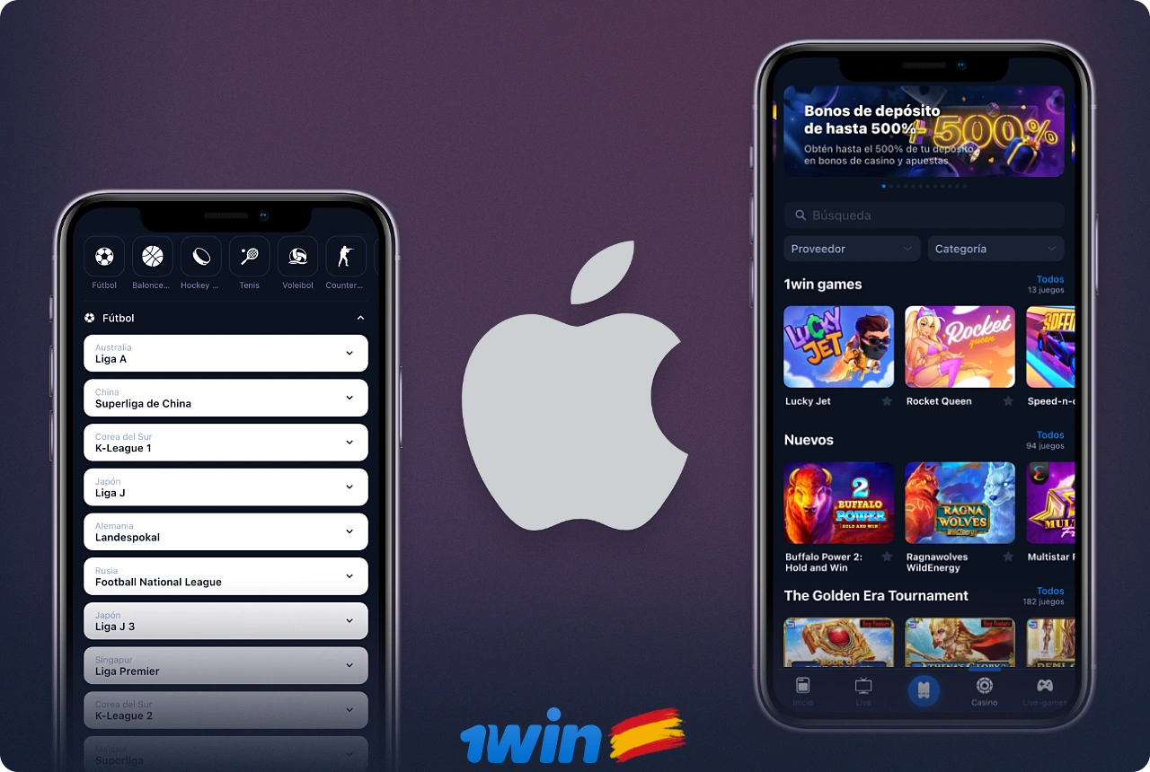 Descargue la aplicación 1win para iPhone y iPad desde el sitio web oficial