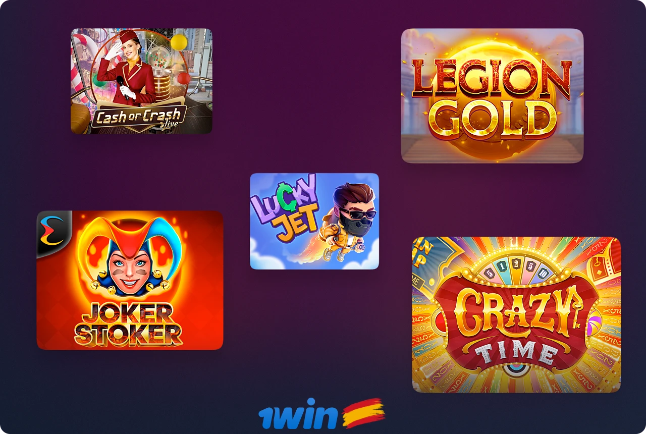 El casino en línea 1win alberga muchos juegos populares de los mejores desarrolladores de software